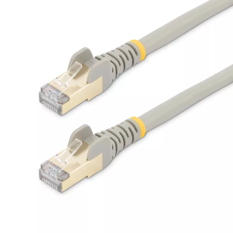 StarTech.com 10 m CAT6a Ethernet kabelis - 10 Gigabit ekranēts bez aizķeršanās RJ45 100W PoE ielāpu vads - 10GbE STP tīkla kabelis ar stiepes samazināšanu - pelēks individuāli testēts/vadi ir UL sertificēti/TIA