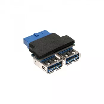 InLine USB 3.0 adapteris, iekšējais, 2x USB A ligzda uz mātesplates savienotāju