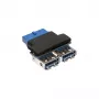 InLine USB 3.0 adapteris, iekšējais, 2x USB A ligzda uz mātesplates savienotāju