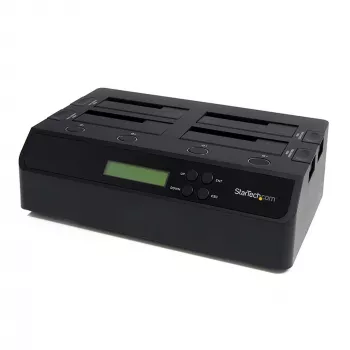 StarTech.com 4 nodalījumu USB 3.0 eSATA–SATA autonoma 1:3 HDD cietā diska dublētāja dokstacija