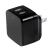 StarTech.com divportu USB sienas lādētājs - starptautiskiem ceļojumiem - 17W/3,4A - melns