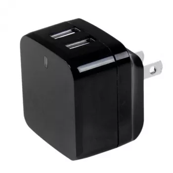 StarTech.com divportu USB sienas lādētājs - starptautiskiem ceļojumiem - 17W/3,4A - melns