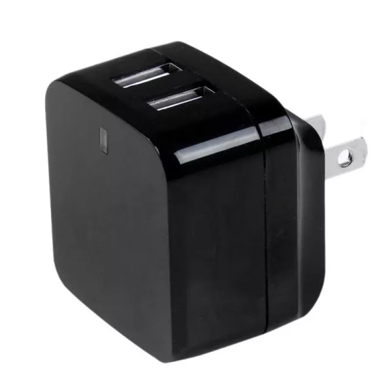 StarTech.com divportu USB sienas lādētājs - starptautiskiem ceļojumiem - 17W/3,4A - melns