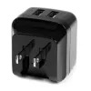 StarTech.com divportu USB sienas lādētājs - starptautiskiem ceļojumiem - 17W/3,4A - melns