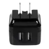 StarTech.com divportu USB sienas lādētājs - starptautiskiem ceļojumiem - 17W/3,4A - melns
