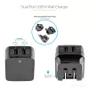 StarTech.com divportu USB sienas lādētājs - starptautiskiem ceļojumiem - 17W/3,4A - melns