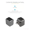 StarTech.com divportu USB sienas lādētājs - starptautiskiem ceļojumiem - 17W/3,4A - melns