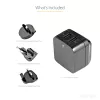 StarTech.com divportu USB sienas lādētājs - starptautiskiem ceļojumiem - 17W/3,4A - melns