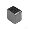 StarTech.com divportu USB sienas lādētājs - starptautiskiem ceļojumiem - 17W/3,4A - melns