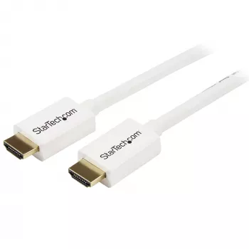 StarTech.com 7m / 23 ft CL3 Rated HDMI kabelis w/ Ethernet - In Wall Rated Ultra HD HDMI kabelis - 4K 30Hz UHD High Speed HDMI kabelis - 10.2 Gbps - HDMI 1.4 Video/Display kabelis - 30AWG, balta