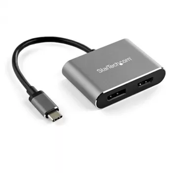 StarTech.com USB C daudzportu video adapteris - 4K 60Hz USB-C uz HDMI 2.0 vai DisplayPort 1.2 monitora adapteris - USB Type-C 2-in-1 displeja pārveidotājs HDMI/DP HBR2 HDR - Thunderbolt 3 saderīgs