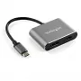 StarTech.com USB C daudzportu video adapteris - 4K 60Hz USB-C uz HDMI 2.0 vai DisplayPort 1.2 monitora adapteris - USB Type-C 2-in-1 displeja pārveidotājs HDMI/DP HBR2 HDR - Thunderbolt 3 saderīgs