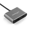StarTech.com USB C daudzportu video adapteris - 4K 60Hz USB-C uz HDMI 2.0 vai DisplayPort 1.2 monitora adapteris - USB Type-C 2-in-1 displeja pārveidotājs HDMI/DP HBR2 HDR - Thunderbolt 3 saderīgs