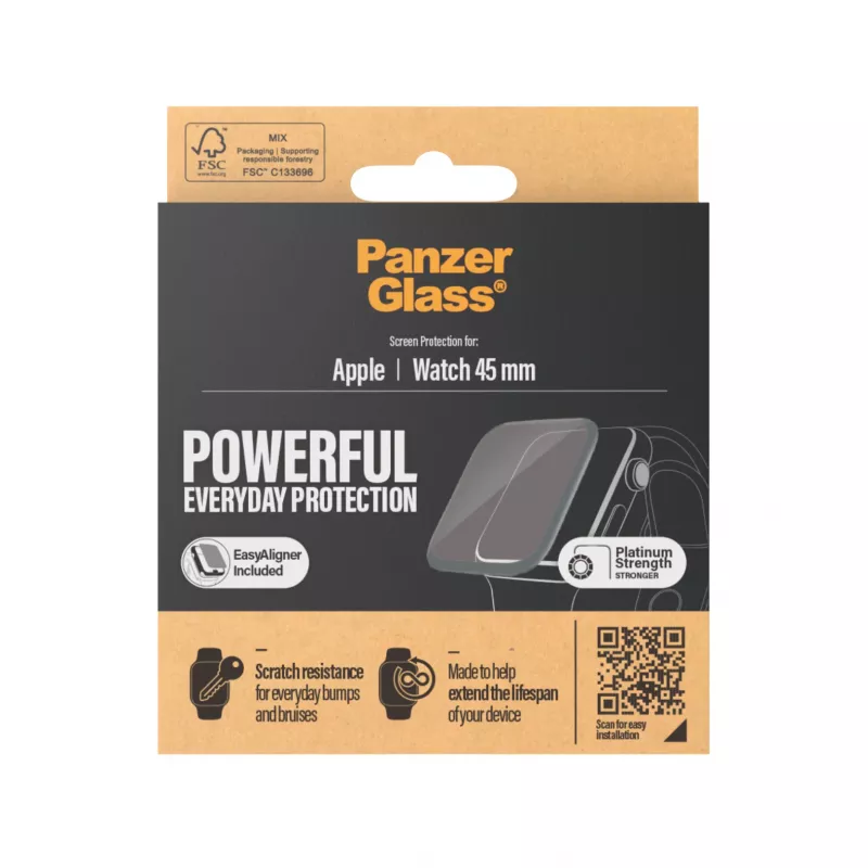 PanzerGlass ® Apple Watch Series 9 | 8 | 7 | 45mm | ekrāna aizsargstikls
