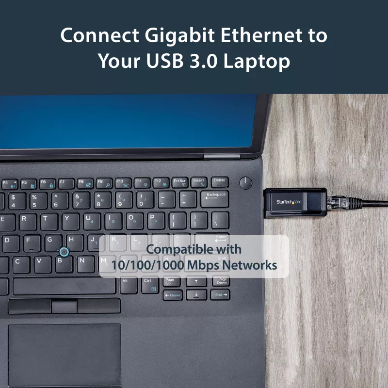 StarTech.com USB 3.0 uz Gigabit Ethernet NIC tīkla adapteris – 10/100/1000 Mbps