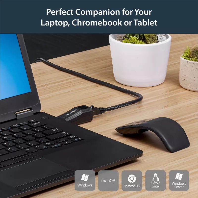 StarTech.com USB 3.0 uz Gigabit Ethernet NIC tīkla adapteris – 10/100/1000 Mbps