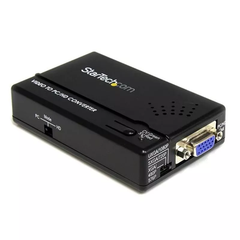 StarTech.com Composite un S-Video uz VGA video skenēšanas pārveidotājs