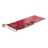 StarTech.com Četrvietīgs M.2 PCIe adaptera karte, PCIe x16 uz četriem NVMe vai AHCI M.2 SSD, PCI Express 4.0, 7,8 GBps/disks, nepieciešama bifurkācija, saderīga ar Windows/Linux