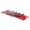 StarTech.com Četrvietīgs M.2 PCIe adaptera karte, PCIe x16 uz četriem NVMe vai AHCI M.2 SSD, PCI Express 4.0, 7,8 GBps/disks, nepieciešama bifurkācija, saderīga ar Windows/Linux