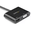 StarTech.com DisplayPort uz HDMI VGA adapteris - DisplayPort 1.2 HBR2 uz HDMI 2.0 (4K 60Hz) vai VGA 1080p pārveidotāja sargspraudnis - DP uz HDMI vai VGA monitora adapteris - Digitālais video displeja adapteris