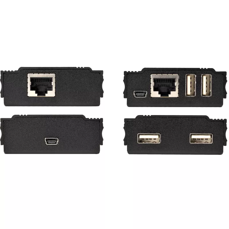 StarTech.com 4 portu USB 2.0 pagarinātāja centrmezgls pa vienu CAT5e/CAT6 Ethernet kabeli (RJ45) — 100 m (330 pēdas) — USB pagarinātāja centrmezgla adaptera komplekts — metāla korpuss — ārēji barots — 480 Mb/s