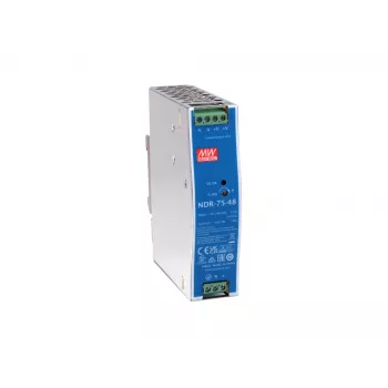 LevelOne 48V līdzstrāvas rūpnieciskais barošanas bloks, 75 W, DIN-sliede, -20 ~ +70 °C