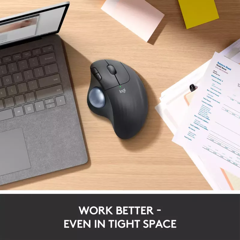 Pele Logitech ERGO M575 bezvadu trackball RF Wireless + Bluetooth