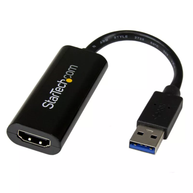 StarTech.com USB 3.0–HDMI adapteris, USB–HDMI monitora pārveidotājs operētājsistēmai Windows, 1080p (netiek atbalstītas macOS/ChromeOS/Linux) – TAA