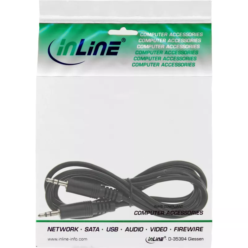 InLine Audio kabelis 3,5 mm stereo vīrišķā / vīrišķā, 10 m