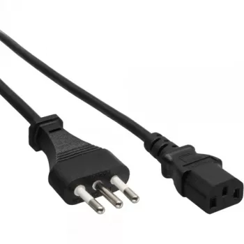 InLine strāvas vads, Itālija vīrišķais / 3-pin IEC C13 vīrišķais, 1,8 m