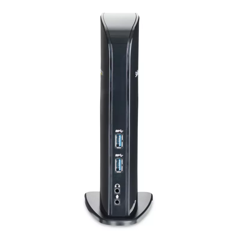 StarTech.com Dual Monitor USB 3.0 Docking Station ar HDMI - DVI - 6 x USB pieslēgvietas~Dual Monitor USB 3.0 klēpjdatoru dokstacija ar HDMI un DVI/VGA, 6x USB-A centrmezgls, GbE, audio, universāla Type-A dokstacija - Windows/macOS/ChromeOS