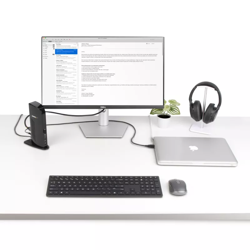 StarTech.com Dual Monitor USB 3.0 Docking Station ar HDMI - DVI - 6 x USB pieslēgvietas~Dual Monitor USB 3.0 klēpjdatoru dokstacija ar HDMI un DVI/VGA, 6x USB-A centrmezgls, GbE, audio, universāla Type-A dokstacija - Windows/macOS/ChromeOS