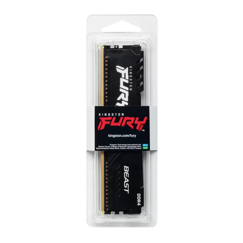Kingston Technology FURY Beast 16GB 3200MT/s DDR4 CL16 DIMM melns