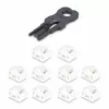 StarTech.com RJ45 Portu slēdzeni – 10 gab. ar drošības atslēgu, bloķējošs RJ45 portu bloķētājs/putekļu aizsargs, atkārtoti lietojams Ethernet/LAN portu aizsargs, iespraužams RJ45 putekļu bloķētājs serveriem/slēdžiem/sienas rozetēm