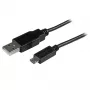 StarTech.com īss Micro-USB kabelis - vīr./vīr. - 15 cm (6 collas), 0,15 m, USB A, Micro-USB B, USB 2.0, vīrišķais/vīrišķais, melns