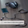 StarTech.com plāns stereo sadalītāja kabelis — 3,5 mm spraudnis uz 2x 3,5 mm ligzdām