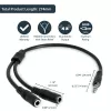 StarTech.com plāns stereo sadalītāja kabelis — 3,5 mm spraudnis uz 2x 3,5 mm ligzdām