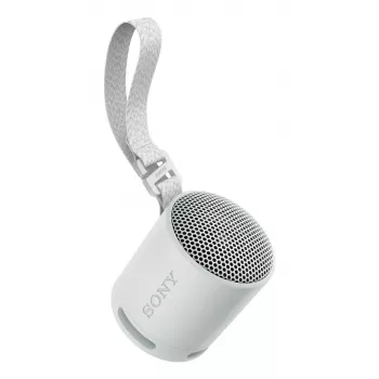 Sony SRS-XB100 - bezvadu Bluetooth pārnēsājams skaļrunis, izturīgs IP67 ūdensnecaurlaidīgs un putekļu necaurlaidīgs, 16 stundu akumulators, ekoloģisks, āra un ceļojumu lietošanai gaiši pelēkā krāsā