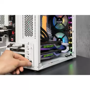 PC Case Corsair Crystal 280X Micro ATX balta