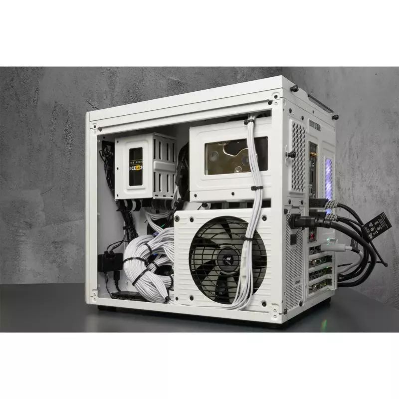 PC Case Corsair Crystal 280X Micro ATX balta