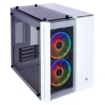 PC Case Corsair Crystal 280X Micro ATX balta
