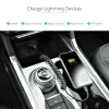 StarTech.com 50cm (20in) USB uz Lightning kabelis, MFi sertificēts, spirālveida iPhone uzlādes kabelis, melns, izturīgs TPE apvalks aramīda šķiedra, pastiprināts spirālveida Lightning kabelis