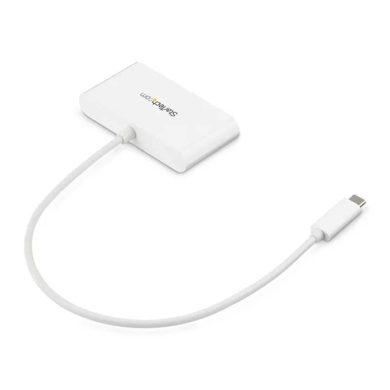 StarTech.com 3 portu USB-C rumbas ar Gigabit Ethernet - USB-C uz 3x USB-A - USB 3.0 rumbas - balta~3 portu USB-C rumbas ar Gigabit Ethernet - USB-C uz 3x USB-A - USB 3.0 rumbas - 5Gbps - balta