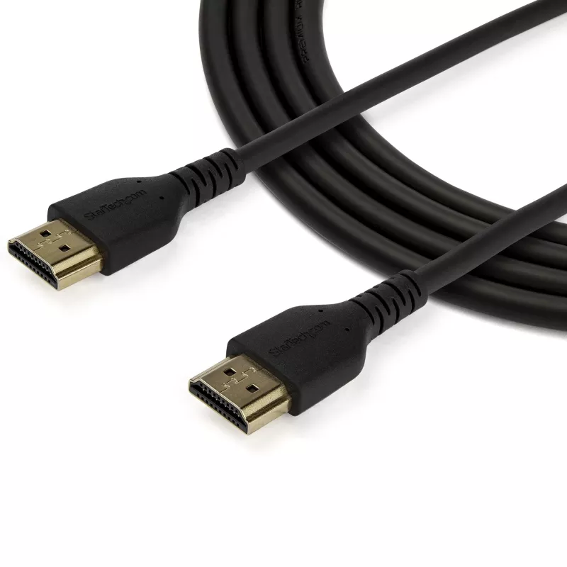 StarTech.com 3 pēdu (1 m) plāns HDMI 2.0 kabelis, elastīgs Premium sertificēts HDMI vads ar Ethernet, UHD 4K 60Hz HDR10, izturīgs aramīda šķiedras dizains ar TPE apvalku