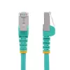 StarTech.com 1m CAT6a Ethernet kabelis - Akvamarīna zils - Low Smoke Zero Halogen (LSZH) - 10GbE 500MHz 100W PoE++ Snagless RJ-45 ar sprieguma samazināšanas elementiem S/FTP tīkla ielāps