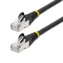 StarTech.com 5m CAT6a Ethernet kabelis - melns - ar zemu dūmu un bez halogēna (LSZH) - 10GbE 500MHz 100W PoE++ nesakarīgs RJ-45 ar sprieguma samazinājumiem S/FTP tīkla ielāpu vads