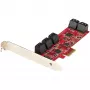 StarTech.com SATA PCIe karte - 10 portu PCIe SATA paplašināšanas karte - 6Gbps - zema/pilna profila - sakrautie SATA savienotāji - ASM1062 Non-Raid - PCI Express uz SATA pārveidotājs/adapteris
