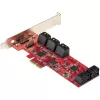 StarTech.com SATA PCIe karte - 10 portu PCIe SATA paplašināšanas karte - 6Gbps - zema/pilna profila - sakrautie SATA savienotāji - ASM1062 Non-Raid - PCI Express uz SATA pārveidotājs/adapteris
