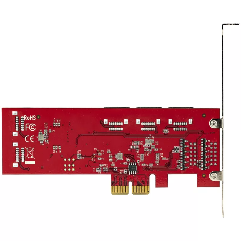 StarTech.com SATA PCIe karte - 10 portu PCIe SATA paplašināšanas karte - 6Gbps - zema/pilna profila - sakrautie SATA savienotāji - ASM1062 Non-Raid - PCI Express uz SATA pārveidotājs/adapteris