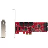 StarTech.com SATA PCIe karte - 10 portu PCIe SATA paplašināšanas karte - 6Gbps - zema/pilna profila - sakrautie SATA savienotāji - ASM1062 Non-Raid - PCI Express uz SATA pārveidotājs/adapteris